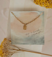 Load image into Gallery viewer, Rest in Him Mini Tag Necklace