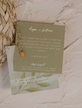 Load image into Gallery viewer, Hope + Future Mini Tag Necklace