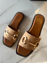 Load image into Gallery viewer, Horse Bit Cork Sandals