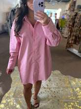 Load image into Gallery viewer, Barbie Pink Shirt Dress