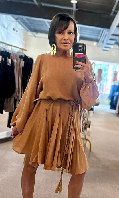 Caramel Kisses Mini Dress