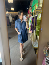 Load image into Gallery viewer, Denim Day Shirt Dress