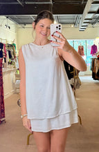 Load image into Gallery viewer, Little White Lie Linen Mini Dress
