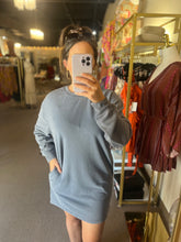 Load image into Gallery viewer, My Go To Sweatshirt Dress Navy