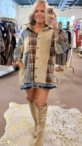 Blue Jean Babydoll shacket dress