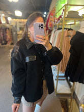 Load image into Gallery viewer, Teddy Bear Shacket Black