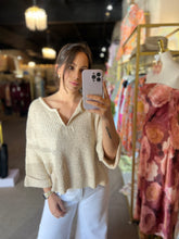 Load image into Gallery viewer, Spring Fling Sweater Oatmeal