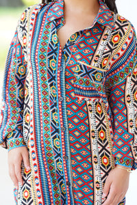 Navajo Button-Down Dress