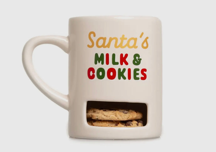 Santa's Milk & Cookies Christmas Ceramic Mug