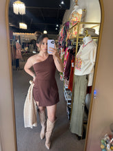 Load image into Gallery viewer, Come Go With Me Romper Dk. Brn.