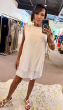 Load image into Gallery viewer, Little White Lie Linen Mini Dress