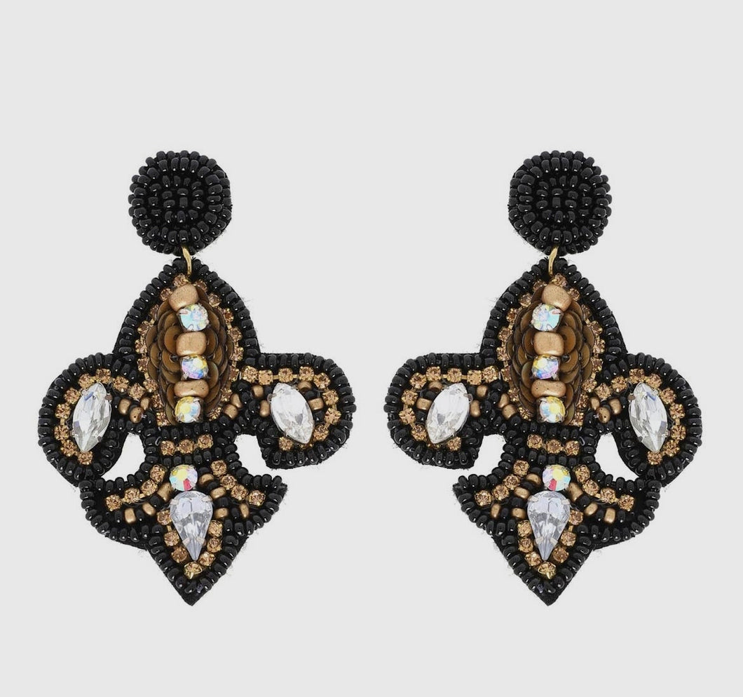 Mardi Gras Tassel Earrings