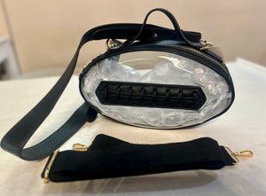Football Crossbody Purse Black