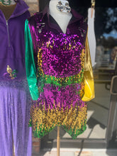 Load image into Gallery viewer, Mardi Party Shortalls