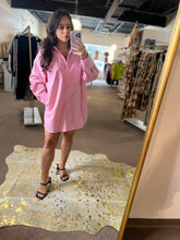 Load image into Gallery viewer, Barbie Pink Shirt Dress