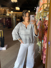 Load image into Gallery viewer, Spring Fling Sweater Blue