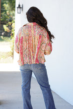 Load image into Gallery viewer, Pink Paisley Dreams Blouse