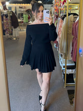 Load image into Gallery viewer, After Midnight Pleated Mini Dress