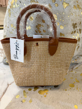 Load image into Gallery viewer, Carey Straw Mini Tote