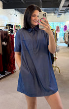 Load image into Gallery viewer, Denim Day Shirt Dress