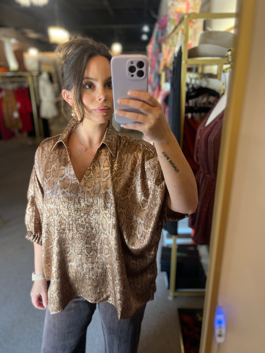 Golden Snake Top