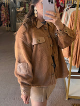Load image into Gallery viewer, Teddy Bear Shacket Taupe