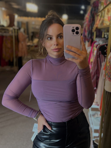Sexy & Sheer Top Purple