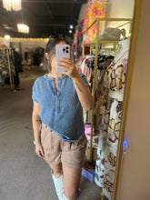 Load image into Gallery viewer, My Chambray Henley Top