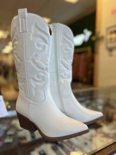 Hold My Halo White Boots