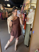 Load image into Gallery viewer, Come Go With Me Romper Dk. Brn.