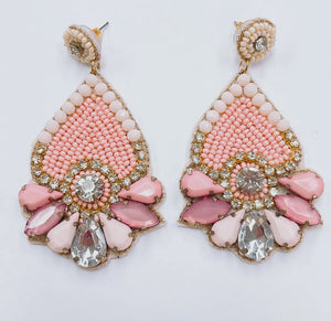 RAINDROP PINK EARRINGS