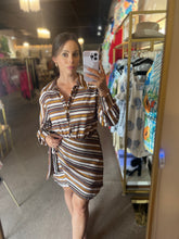 Load image into Gallery viewer, Cinnamon Stripes Dress