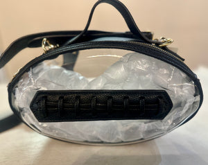 Football Crossbody Purse Black