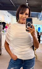 Load image into Gallery viewer, Draped In White Top