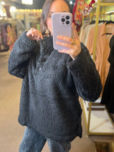 Load image into Gallery viewer, Cold Cozy Days Sherpa Jacket Black