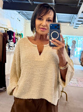 Load image into Gallery viewer, Spring Fling Sweater Oatmeal