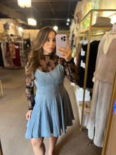 Load image into Gallery viewer, Fit Flare Denim Dress