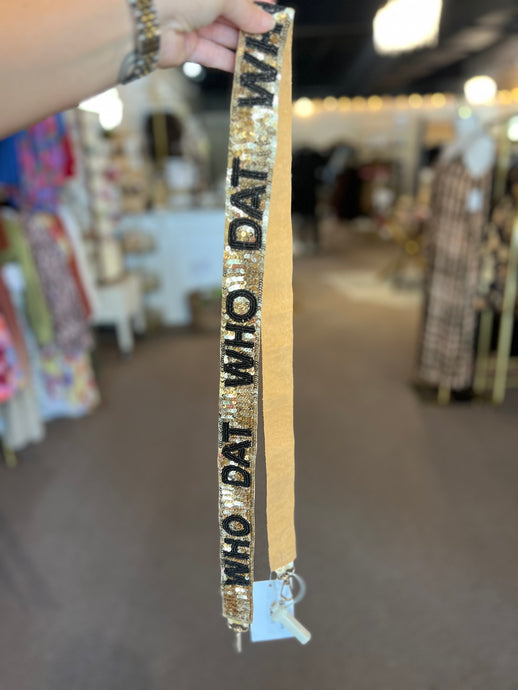 Who Dat Sequin Strap