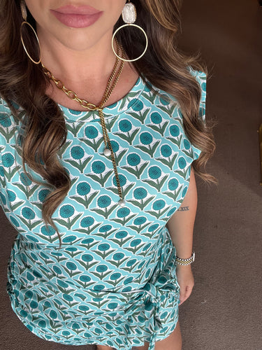 Blue Dahlia Dress/Romper