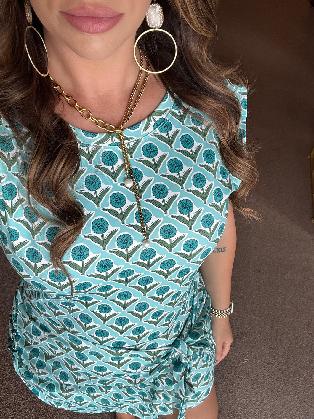 Blue Dahlia Dress/Romper