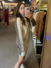 Load image into Gallery viewer, Chocolate &amp; Vanilla Please Sweater Dress