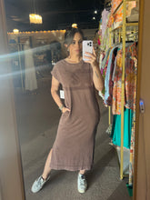 Load image into Gallery viewer, Chocolate Sunday Midi Dress