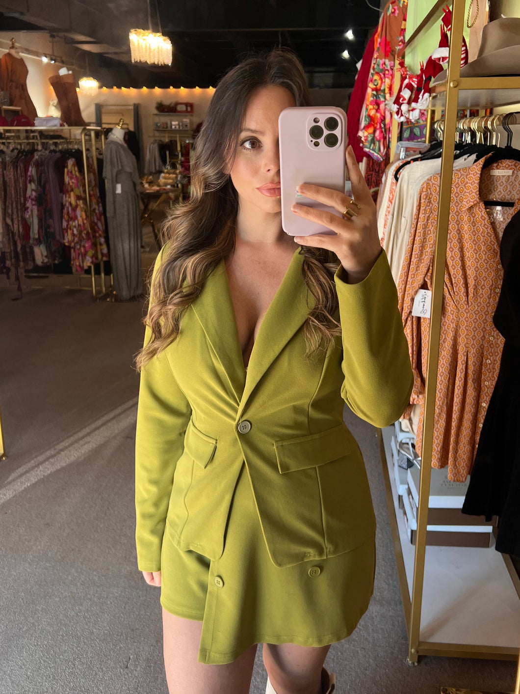 It Girl Techno Crepe Blazer