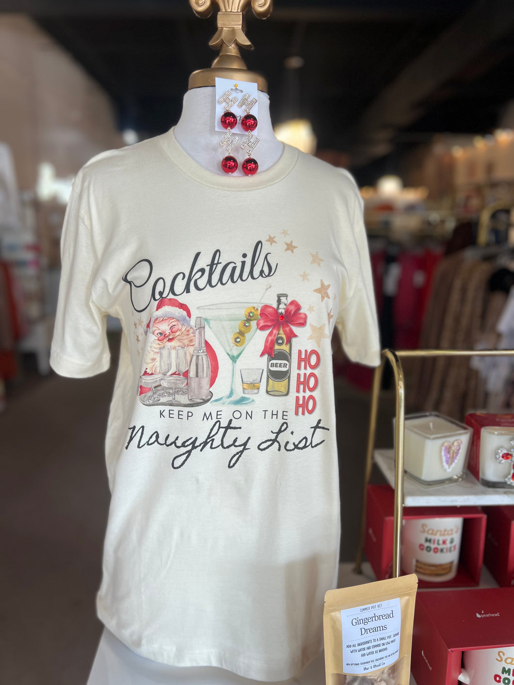 Naughty List Tee w/BLING