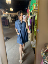 Load image into Gallery viewer, Denim Day Shirt Dress