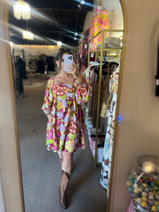 Autumn Hues Mini Dress