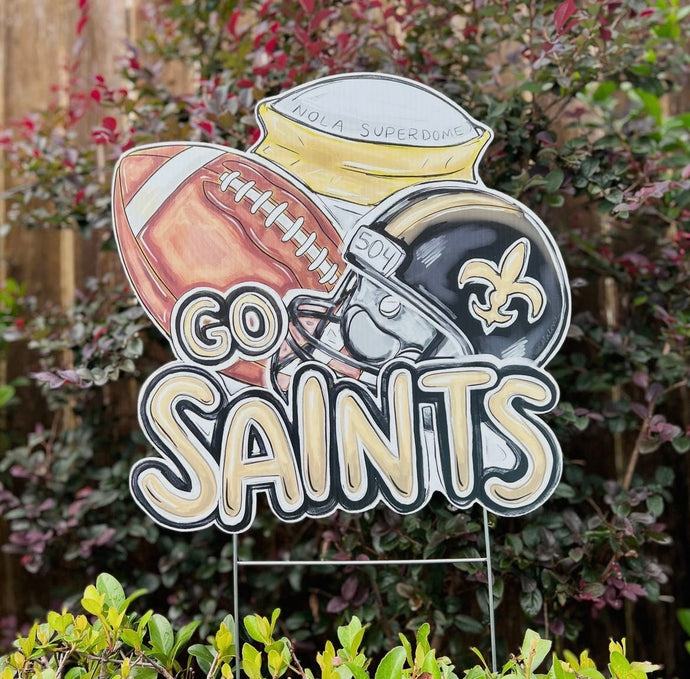 Go Saints Yard Sign