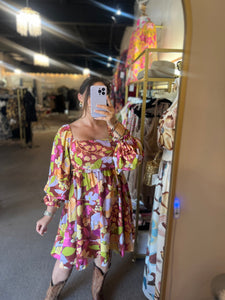 Autumn Hues Mini Dress