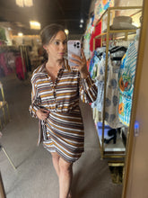 Load image into Gallery viewer, Cinnamon Stripes Dress