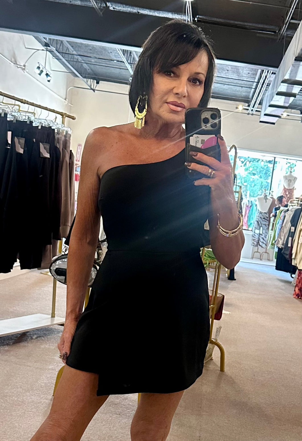 Come Go With Me Romper Black